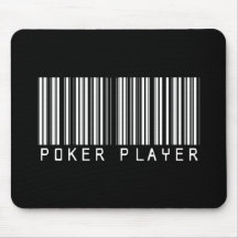 Poker Player Bar Code Mousemat