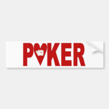 POKER Player Bumper Sticker