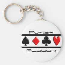 Poker Player Keychain