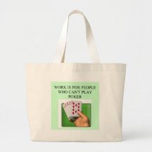 poker player lucky design bag