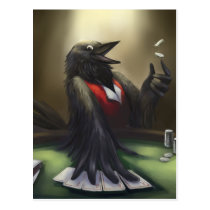 Poker player postcards