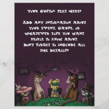 Poker Playing Animals Flyer