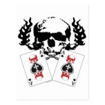 Poker Skulls Postcard