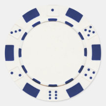 pokerchip sticker white