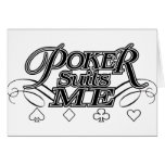 pokerSuitsMe-2-BK Greeting Card
