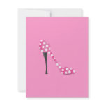 Poky Dot High Heel invitations