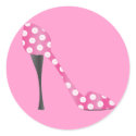 Poky Dot High Heel stickers