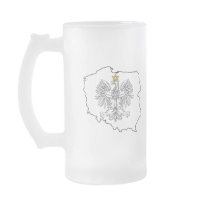 Poland Map With Eagle Mug