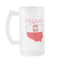 Poland Map With Eagle Coffee Mugs