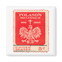 Poland Millennium Stamp Magnets