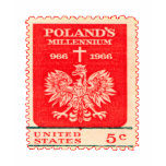Poland Millennium Stamp t-shirts