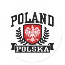 Poland Polska Round Sticker