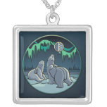 Polar Bear Art Necklace Arctic Bear Art Jewellery