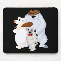 Polar Bear Bandits Mousepad