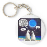 Polar Bear Blue Moon Cartoon keychains