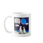 Polar Bear Blue Moon Cartoon mugs