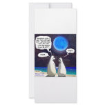 Polar Bear Blue Moon Cartoon rack cards