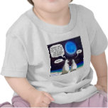 Polar Bear Blue Moon Cartoon t-shirts
