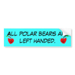 Polar Bear Bumper Sticker bumper stickers