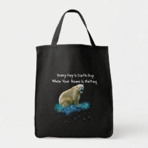 Polar Bear Canvas Bag