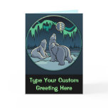 Polar Bear Card Custom Cards Wildlife Art Card