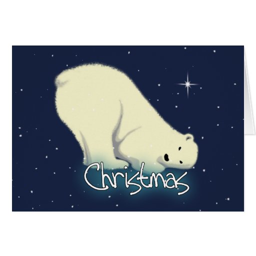 Polar Bear Christmas Card Zazzle