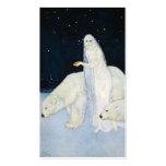 Polar Bear Christmas Gift Tags Cards Edmund Dulac business cards