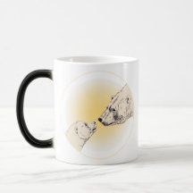 Polar Bear & Cub Coffee Mug Wildlife Art Mug