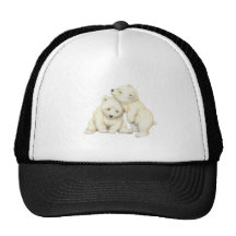 Polar Bear Cubs Mesh Hat