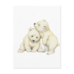 Polar Bear Cubs postcards