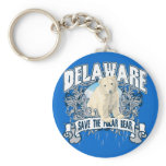 Polar Bear Delaware Key Chains