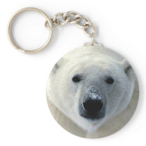 Polar Bear Face Keychains