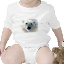 Polar Bear Face Romper