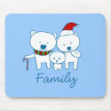 Polar Bear Family Mousepad