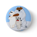 Polar Bear Gang on Ice Button