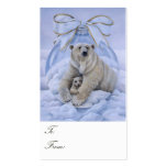 Polar Bear Gift Tags Business Card Template