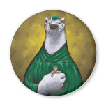 Polar Bear Grad Magnet Green