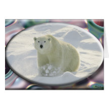 Polar Bear Holiday card #2