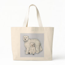 Polar Bear Mum and Cub. Bag