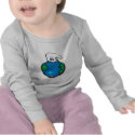 polar bear on earth t-shirts