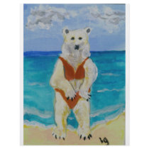 Polar Bear on Vacation Custom Flyer