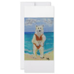 Polar Bear on Vacation rack cards