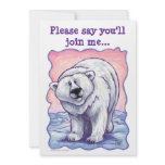 Polar Bear Party Invite invitations
