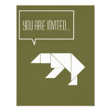 polar bear party like animals invitation