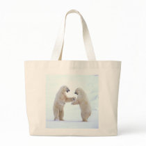 Polar Bear Play Canvas Bag