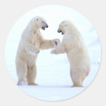 Polar Bear Play Stickers