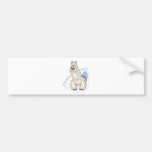 polar bear poking out of snow bumper sticker