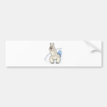 polar bear poking out of snow bumper sticker