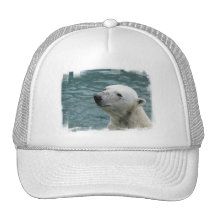 Polar Bear Profile Baseball Hat