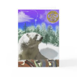 Polar Bear & Totem Pole Winter Greeting Card